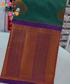 Castleton Green Colour Premium Kanchi Semi Silk Saree
