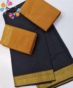 Black and Yellow Colour Cotton Shalwar Material