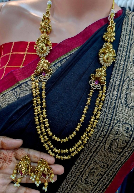 Peacock Designer Matte Finished Harram Peacock Designer Matte Finished Harram - Image 2