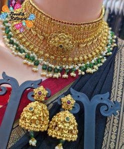 Flower Designer Matte Finished Necklace Flower Designer Matte Finished Necklace