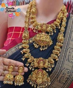 Lakshmi Designer Matte Finished Semi Bridal Combo Set