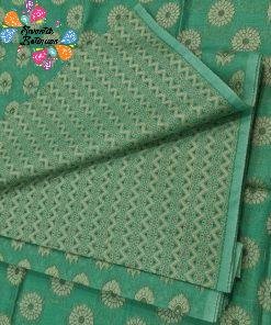 Peacock Green Pure Cotton Shalwar Material