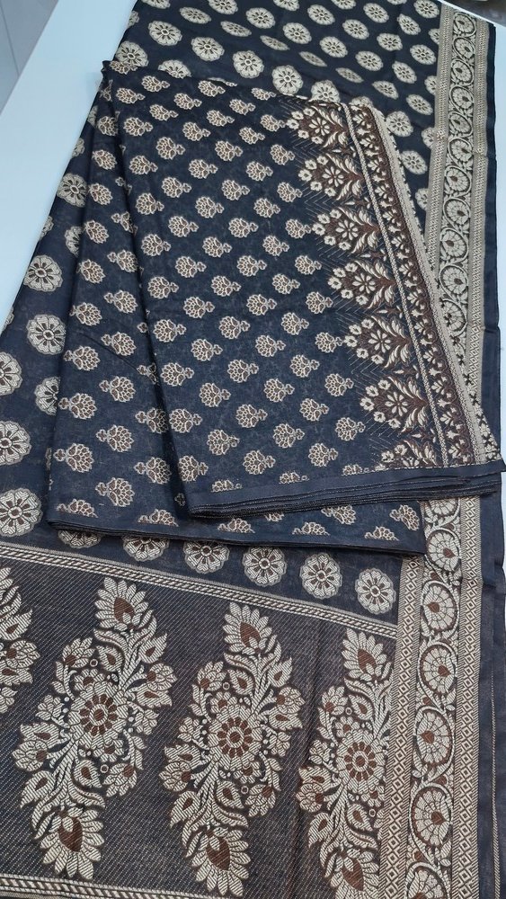 Black Pure Cotton Shalwar Material - Image 4
