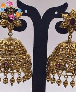 Flower Matte Finished Jhumkha Flower Matte Finished Jhumkha