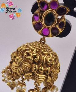 Flower Matte Finished Jhumkha Flower Matte Finished Jhumkha