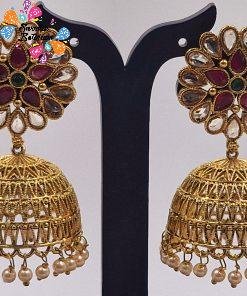 Flower Matte Finished Jhumkha Flower Matte Finished Jhumkha