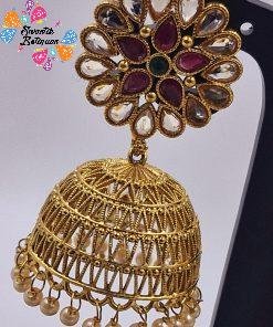 Flower Matte Finished Jhumkha