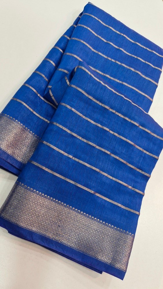 Blue Premium Casual Soft Silk Saree Blue Premium Casual Soft Silk Saree