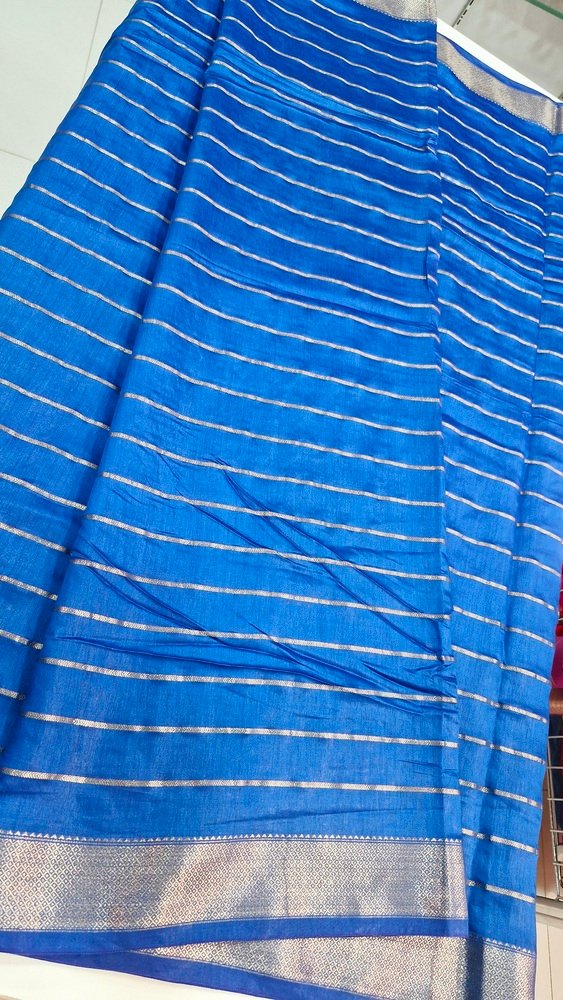 Blue Premium Casual Soft Silk Saree Blue Premium Casual Soft Silk Saree - Image 3