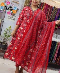 Premium Pink Colour Soft Cotton Ready Made Shalwar Suit