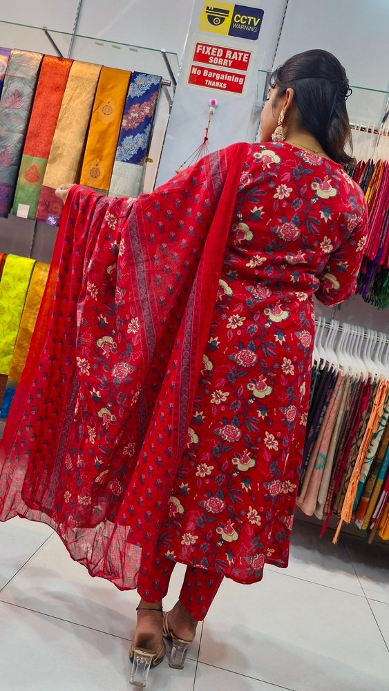 Premium Pink Colour Soft Cotton Ready Made Shalwar Suit - Image 5