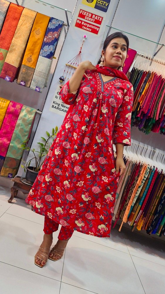 Premium Pink Colour Soft Cotton Ready Made Shalwar Suit - Image 8