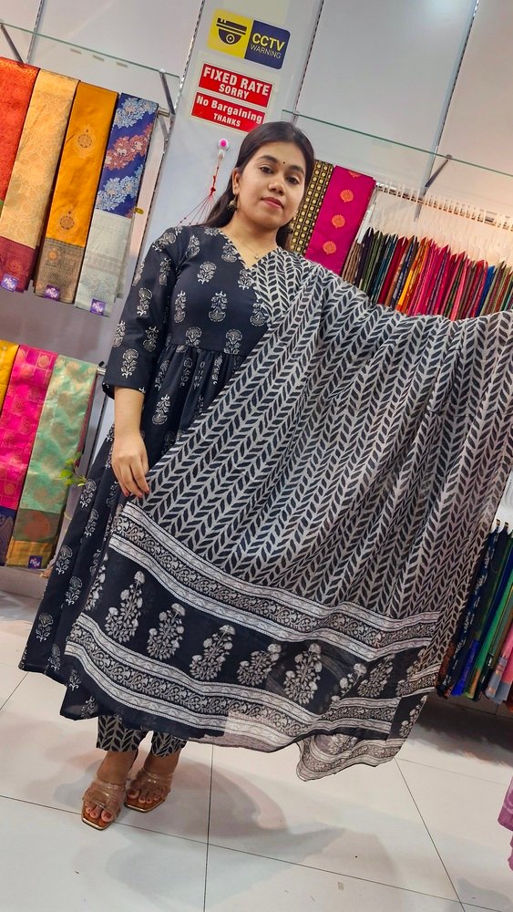 Premium Black Colour Soft Cotton Ready Made Shalwar Suit - Image 9