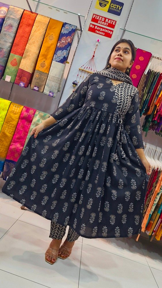 Premium Black Colour Soft Cotton Ready Made Shalwar Suit