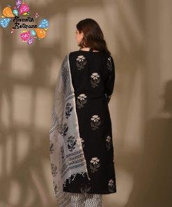 Premium Black and White Colour Soft Cotton Ready Made Shalwar Suit Premium Black and White Colour Soft Cotton Ready Made Shalwar Suit