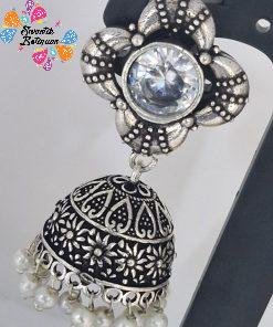 Oxidised Silver Jhumkha Oxidised Silver Jhumkha