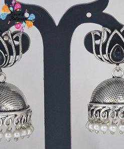 Oxidised Silver Jhumkha Oxidised Silver Jhumkha
