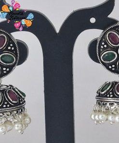 Oxidised Silver Jhumkha Oxidised Silver Jhumkha