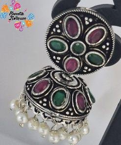 Oxidised Silver Jhumkha Oxidised Silver Jhumkha
