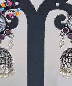 Oxidised Silver Jhumkha Oxidised Silver Jhumkha