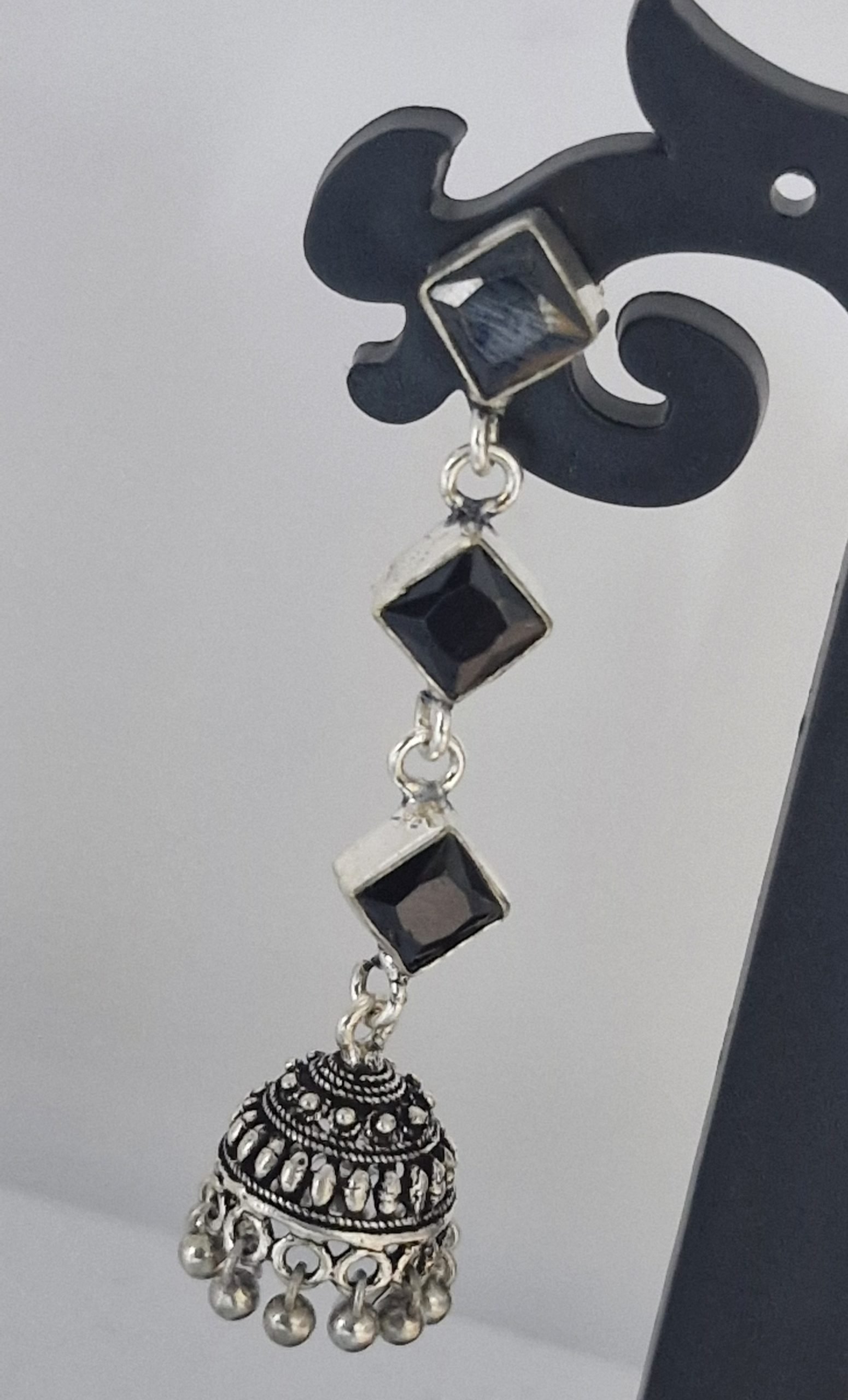 Oxidised Silver Jhumkha Oxidised Silver Jhumkha - Image 2