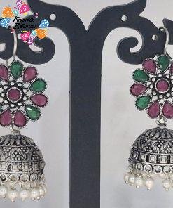 Oxidised Silver Jhumkha Oxidised Silver Jhumkha