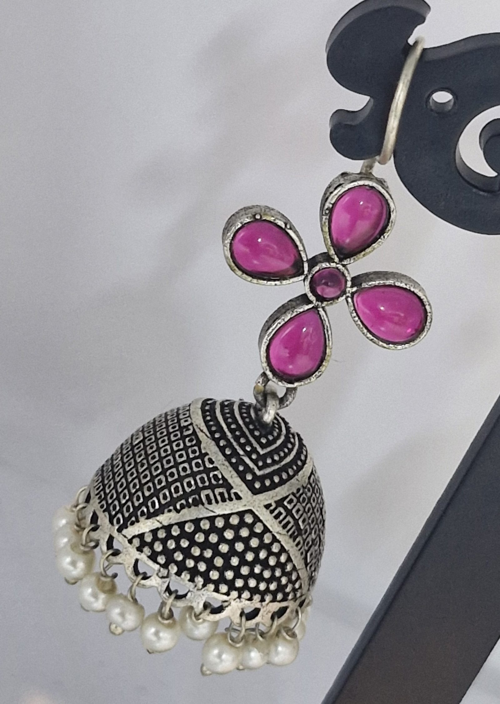 Oxidised Silver Jhumkha Oxidised Silver Jhumkha