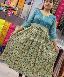 Tissue Silk Frock Style Kurthi
