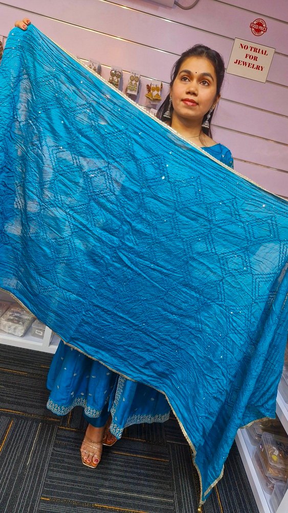 Blue Colour Ready Made Shalwar Suit Blue Colour Ready Made Shalwar Suit - Image 2