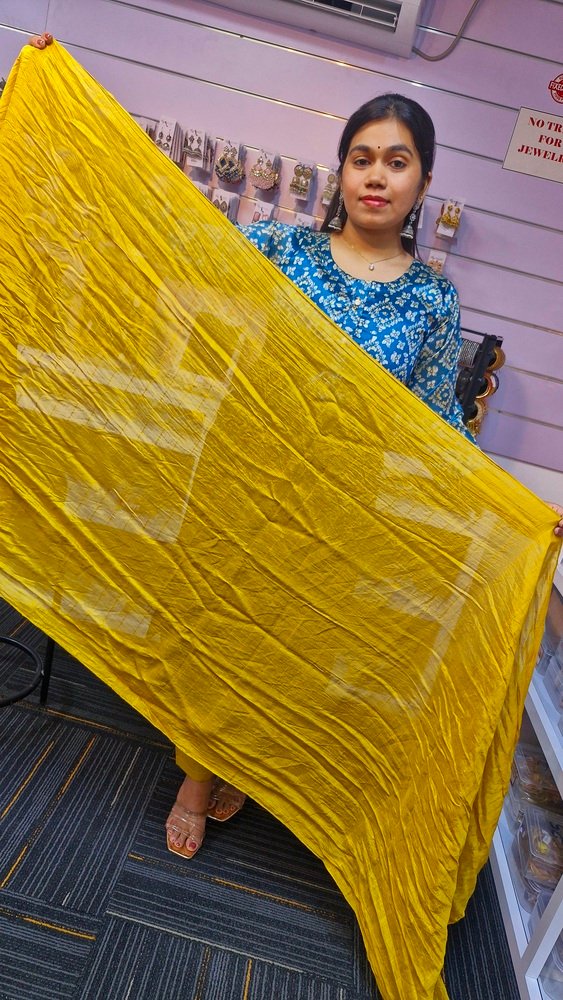 Blue and Yellow Ready Made Shalwar Suit - Image 3