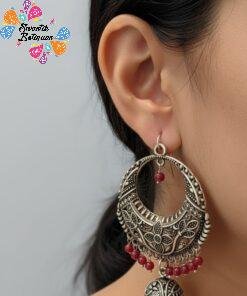 Oxidised Silver Earrings