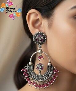 Silver Oxidised Earrings