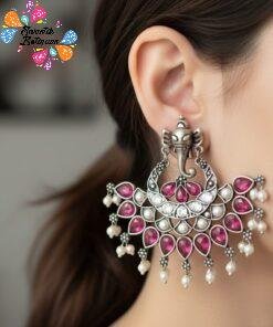 Oxidised Silver Earrings