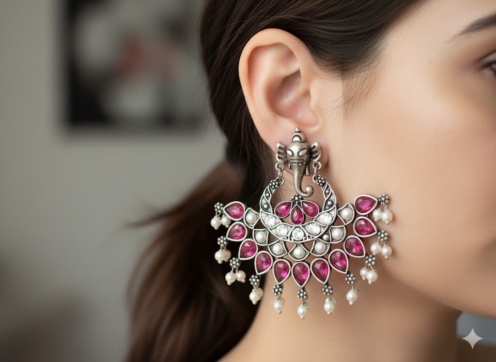 Oxidised Silver Earrings Oxidised Silver Earrings