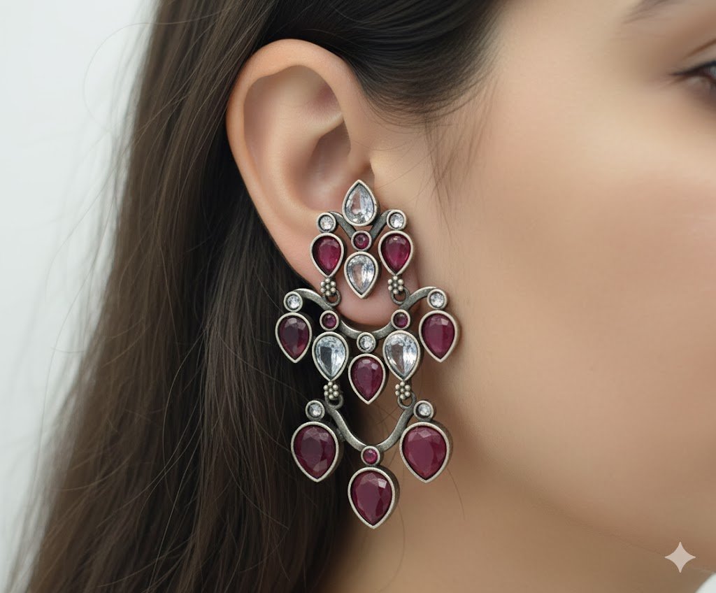 Oxidised Silver Earrings Oxidised Silver Earrings