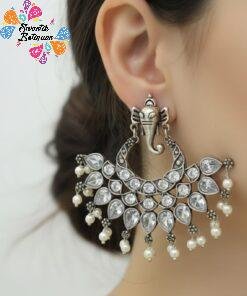 Oxidised Silver Earrings