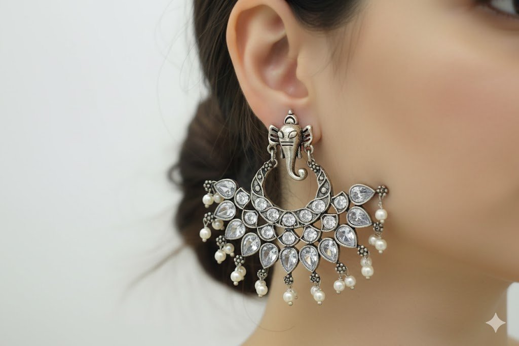 Oxidised Silver Earrings Oxidised Silver Earrings