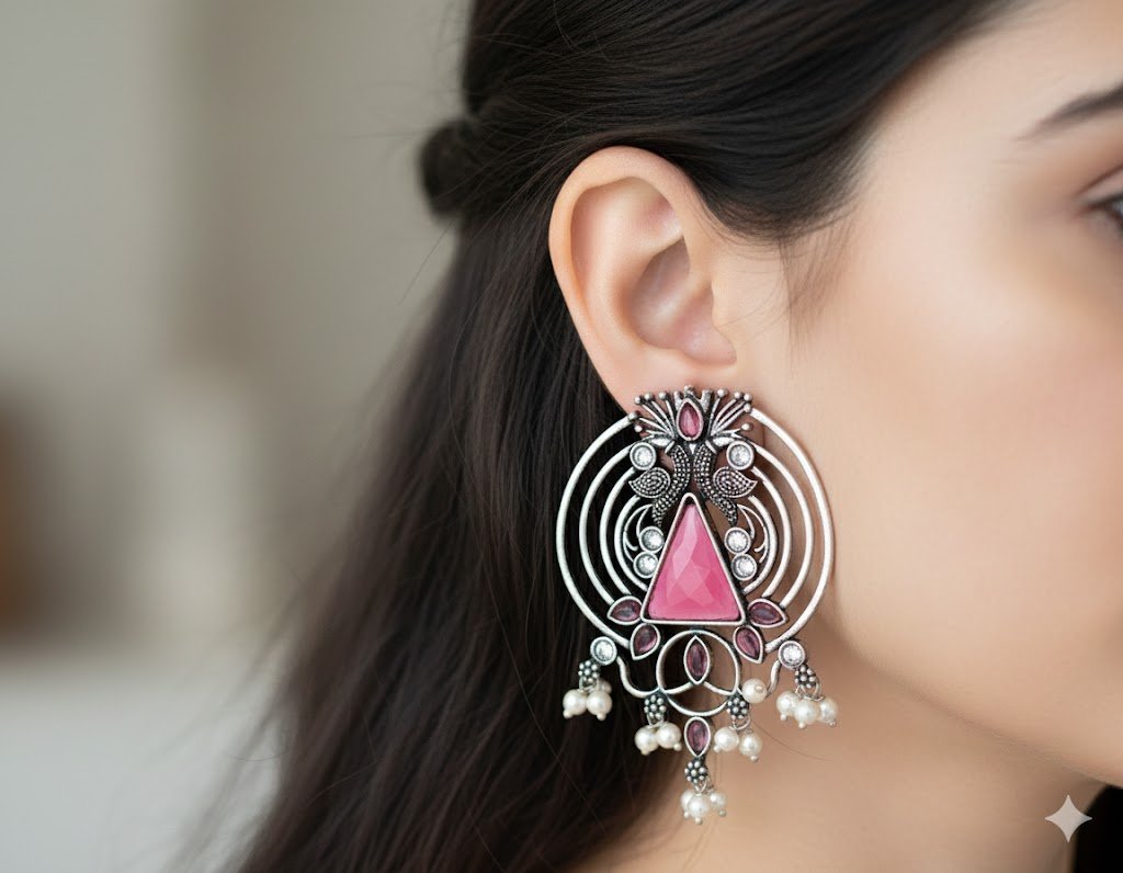 Oxidised Silver Earrings Oxidised Silver Earrings