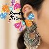 Maha Lakshmi German Silver Earring