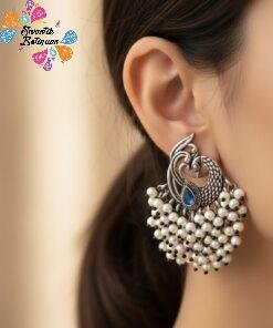 Silver Oxidised Earrings