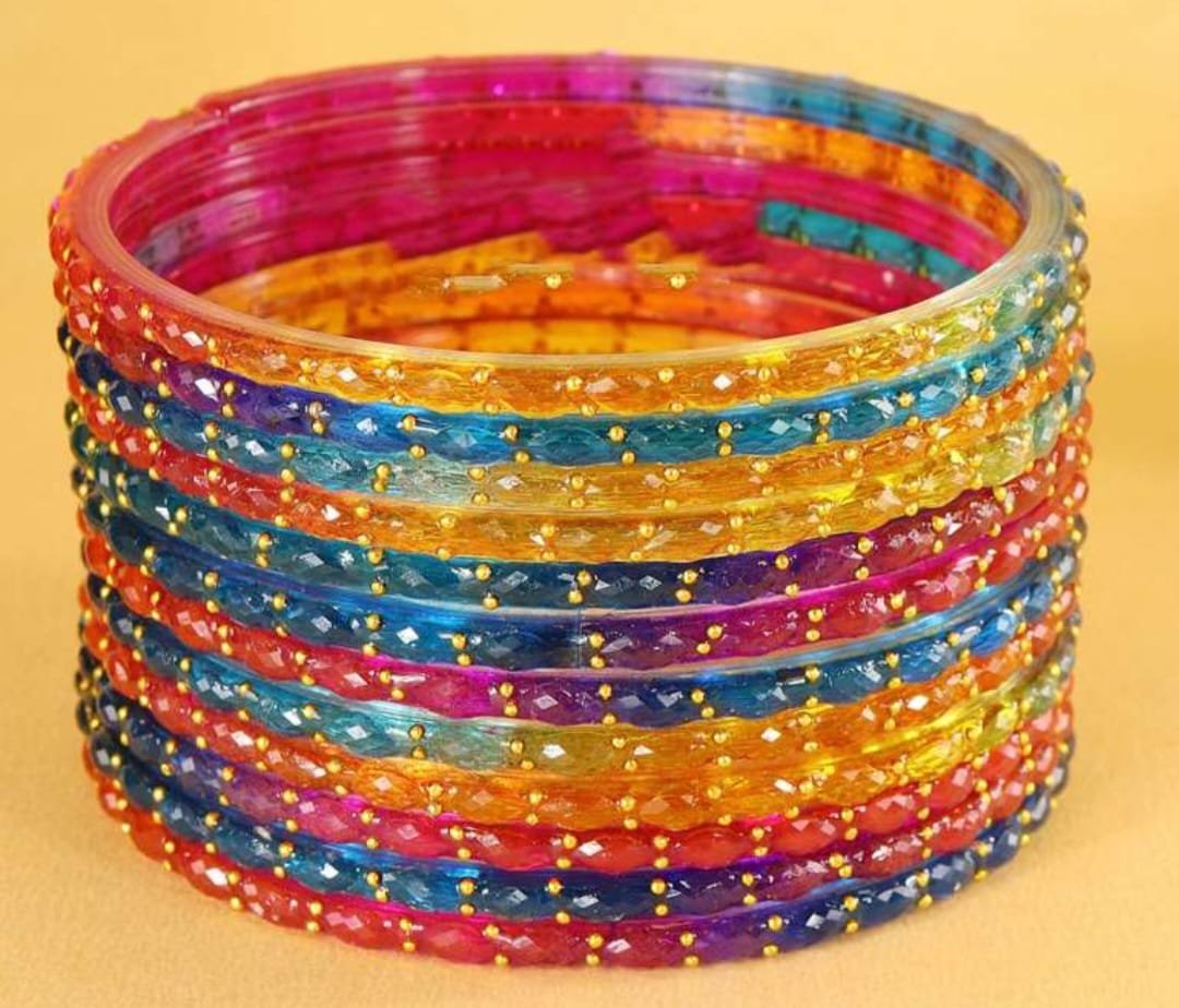 Multi Colour Raindrop Bangles Multi Colour Raindrop Bangles - Image 3