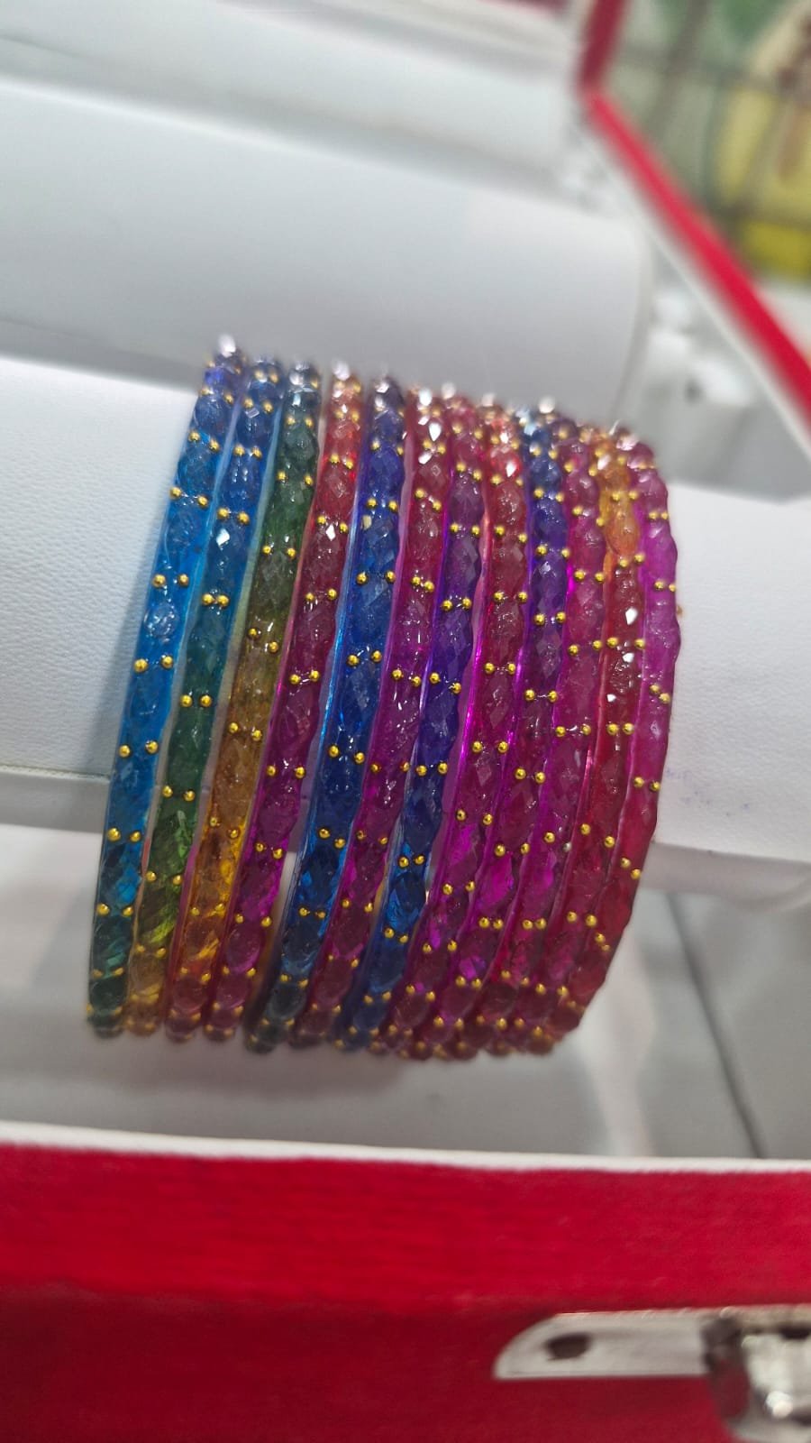 Multi Colour Raindrop Bangles Multi Colour Raindrop Bangles - Image 4