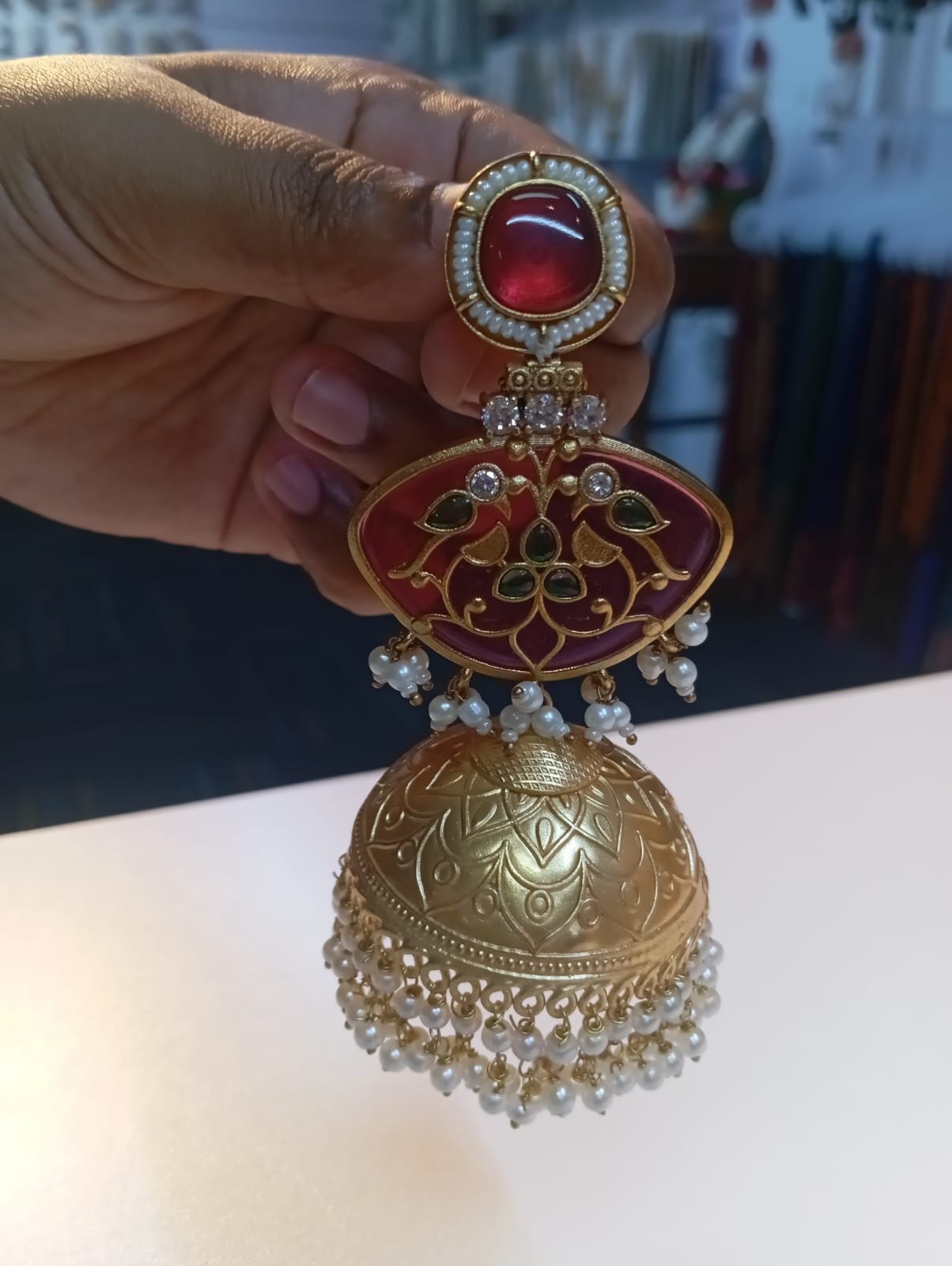 Matte Finished Jhumka Matte Finished Jhumka
