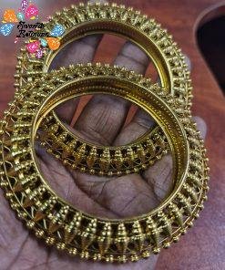 Oxidised Gold Bangle