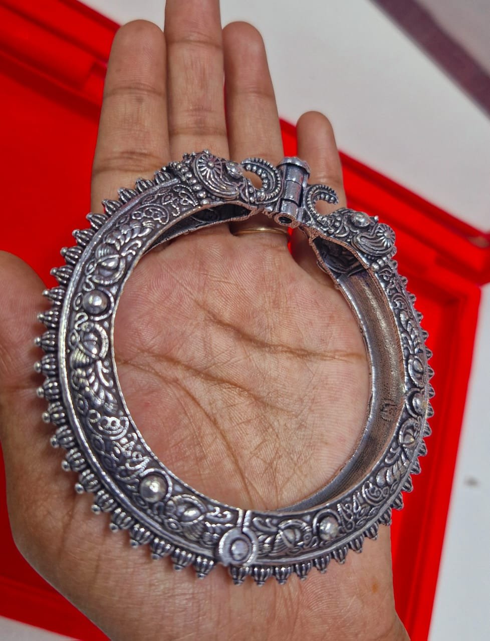 German Silver Kada Type Bangle German Silver Kada Type Bangle