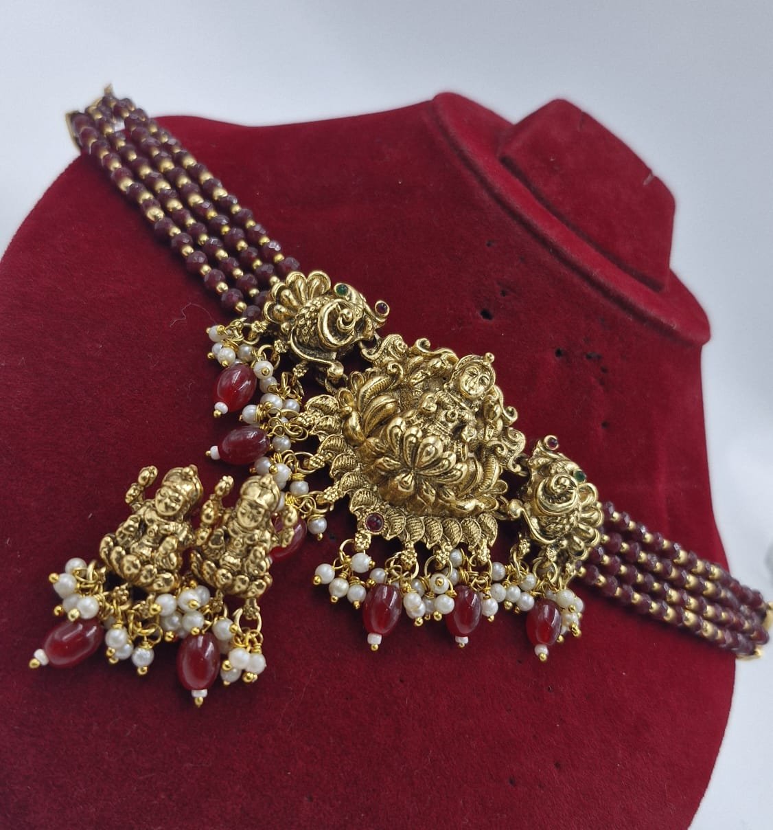 Lakshmi Designer Matte Finished Necklace Lakshmi Designer Matte Finished Necklace