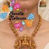 Lakshmi Designer With Green Pearl Matte Finished Haram