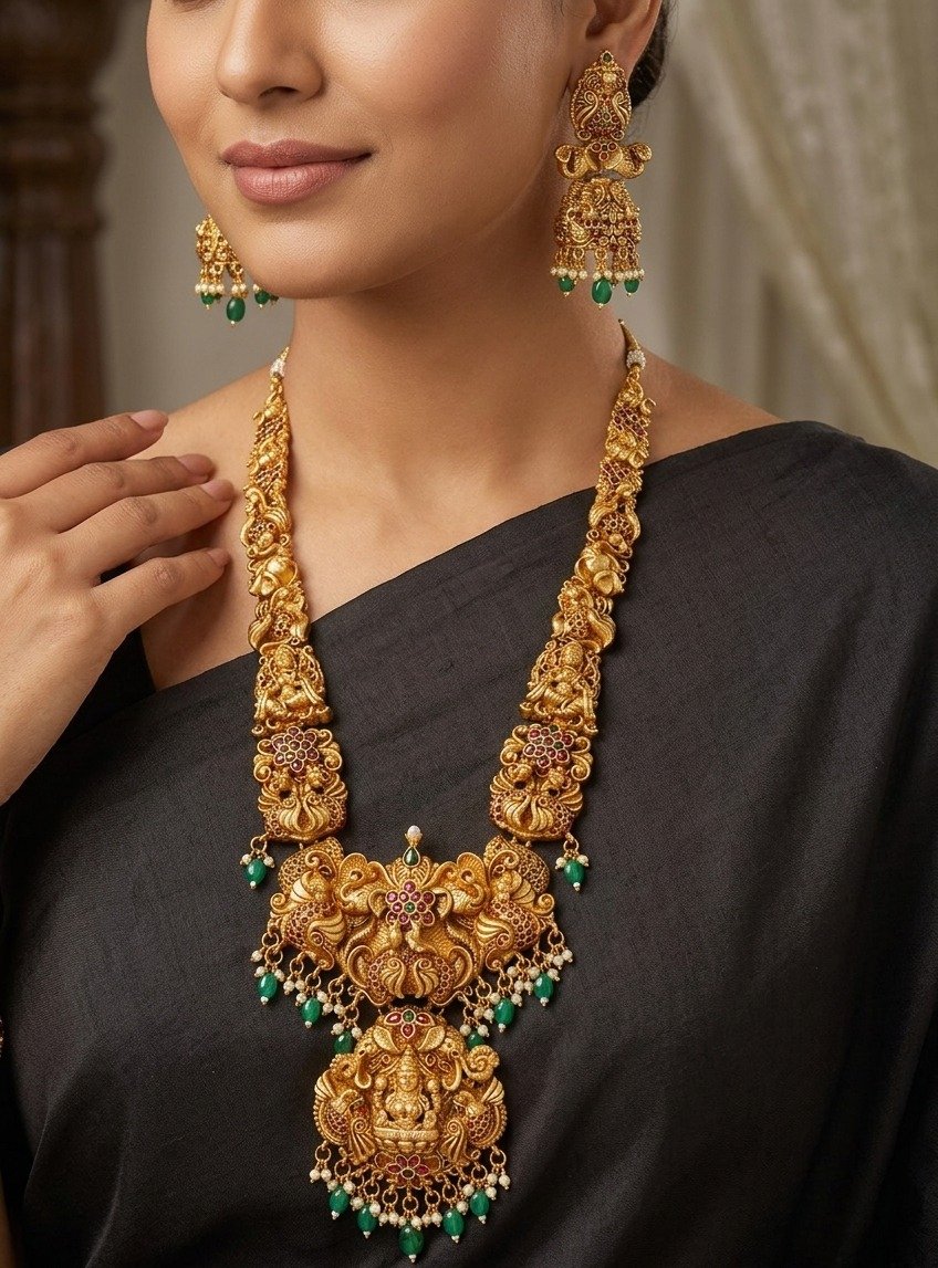 Lakshmi Designer Matte Finished Harram Lakshmi Designer Matte Finished Harram