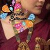 Lakshmi And Elephant Designer Matte Finished Harram Lakshmi And Elephant Designer Matte Finished Harram
