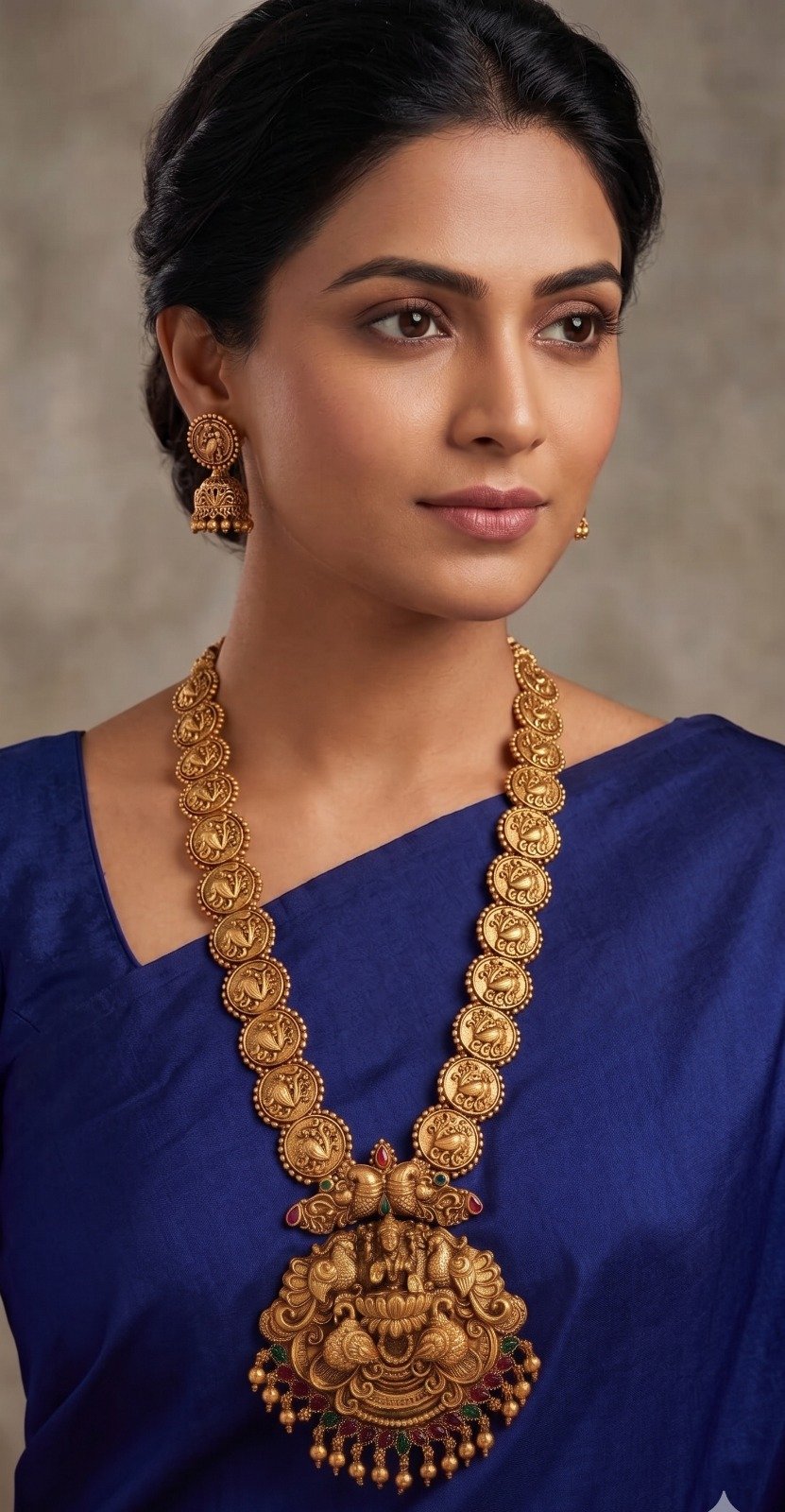 Lakshmi & Peacock Designer Matte Finished Harram Lakshmi & Peacock Designer Matte Finished Harram